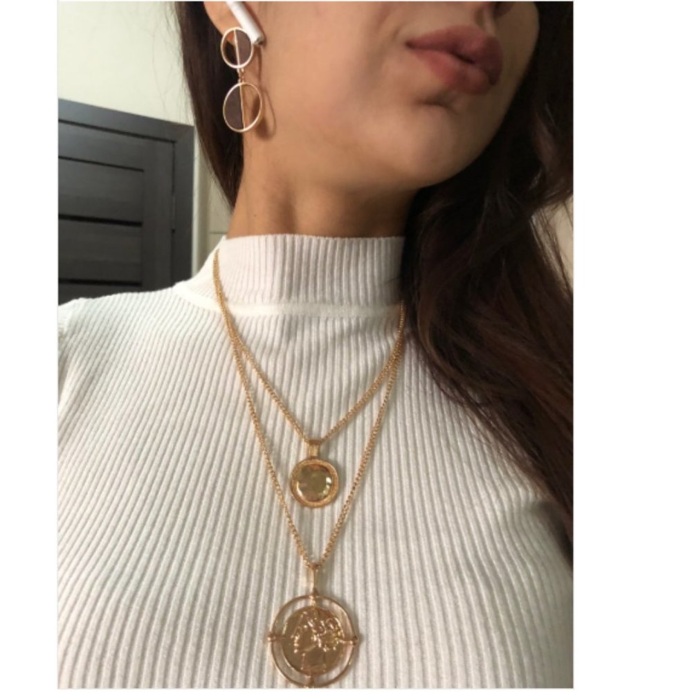 Lulu's "Golden Adventures" Boho Layered Necklace - Picture 10 of 12